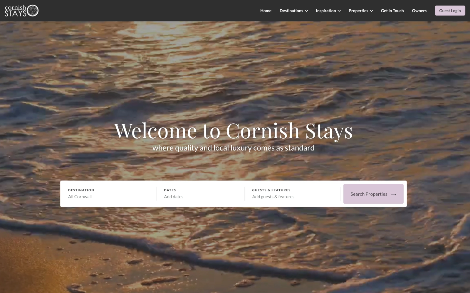 cornish-stays-website-design